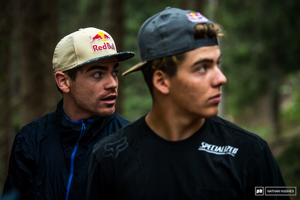 Loic and Fin took one of the slowest walks ever up on the Black Snake course today; there's simply so much to take in.