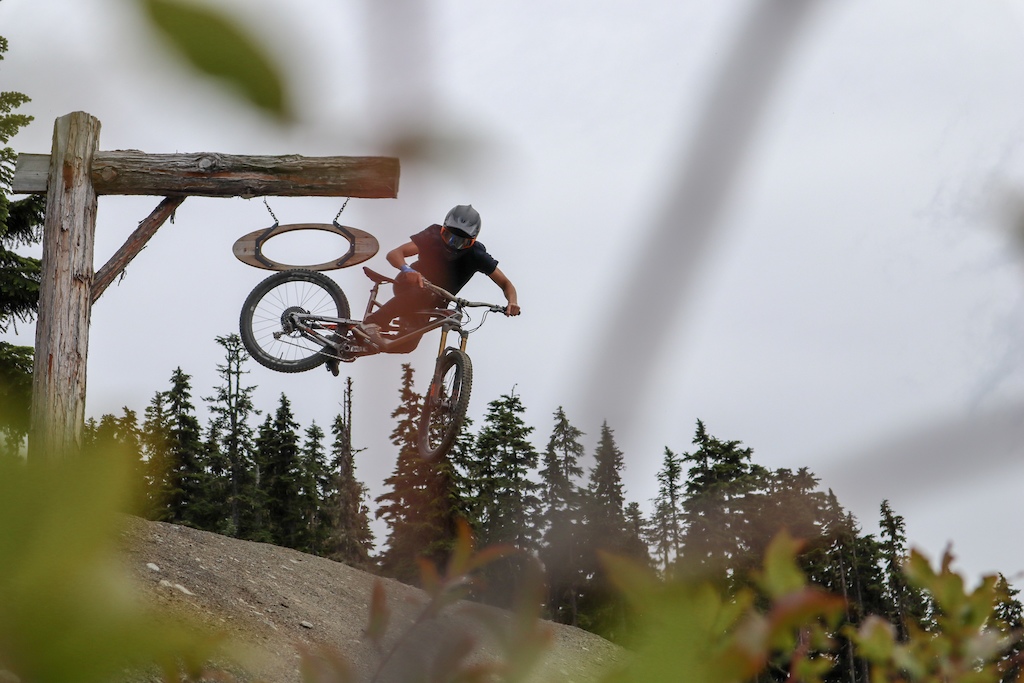 Jose whiping at the oakly jump.