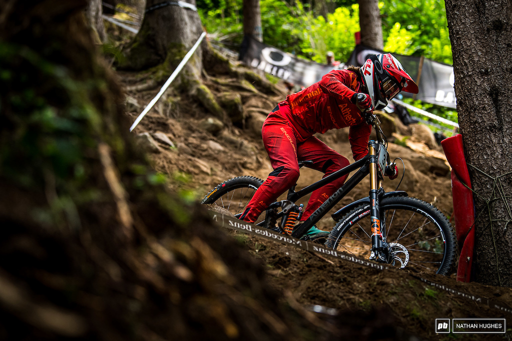 Mille Johnset kept it rubber side down on the gnarly course for 2nd place in junior women.