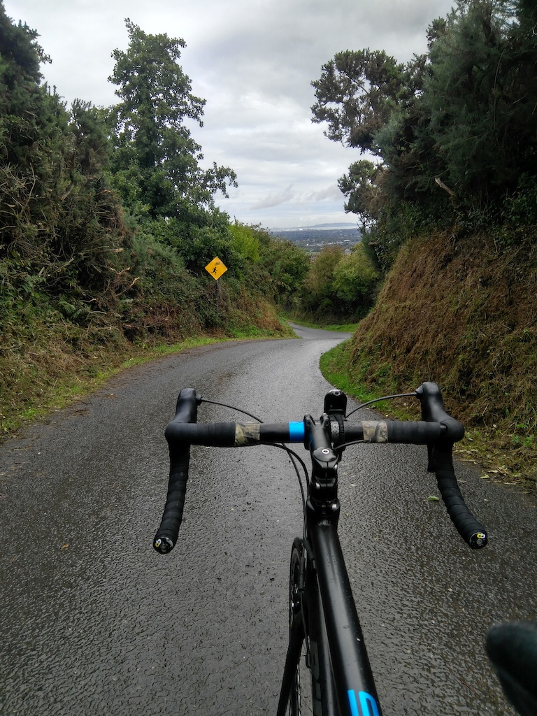 Midweek Ride, raining day. Very steep hill