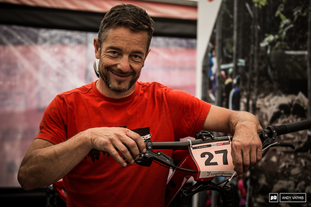 Ghost's team mechanic, Uwe Kampe, is all about the details. He is most satisfied with a tidy looking bike so naturally he chose his tiny WÃ¼rth angle cutters which trim up unmanicured zip ties on the team's bikes.
