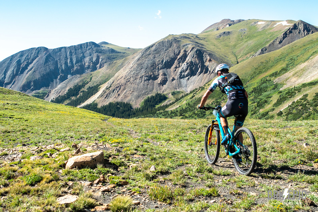 High alpine racing at the Breck Epic at 12,000+ feet. 
Photo credit: Eddie Clark