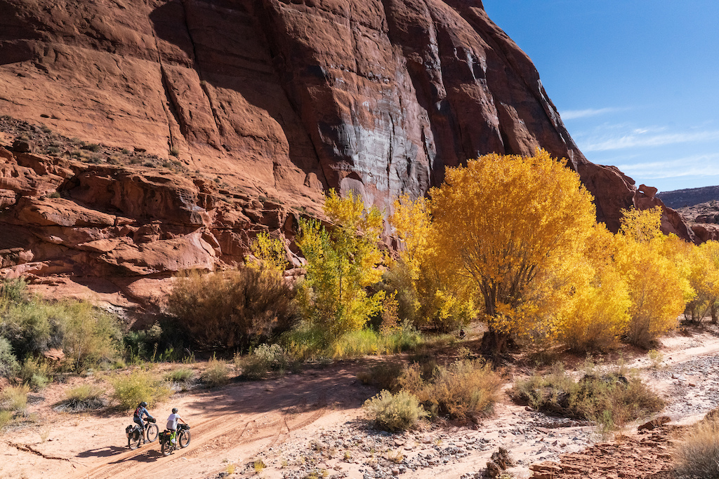 Fall bikepacking in Southern Utah.