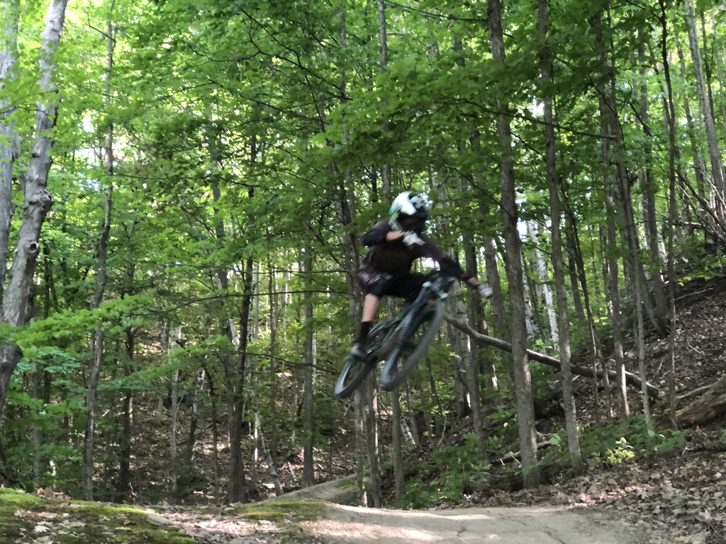 iphone sequence blurry picture riding ochute trail August 2019, Bluemountain