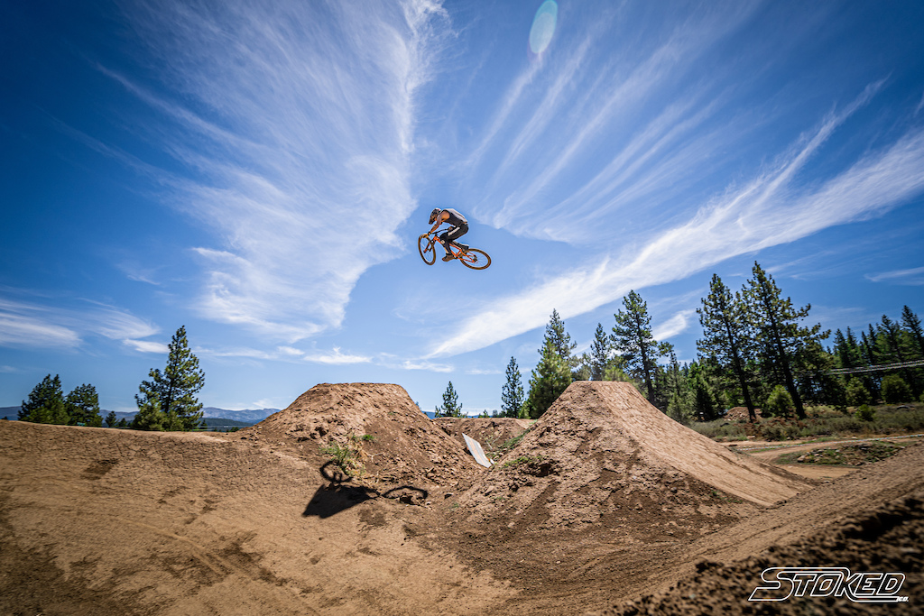 Favorite set of dirt jumps out there! Truckee bike park was next level last week with the @thestokedcompany boys. So amped on this shot!

THESTOKEDCOMPANY.COM