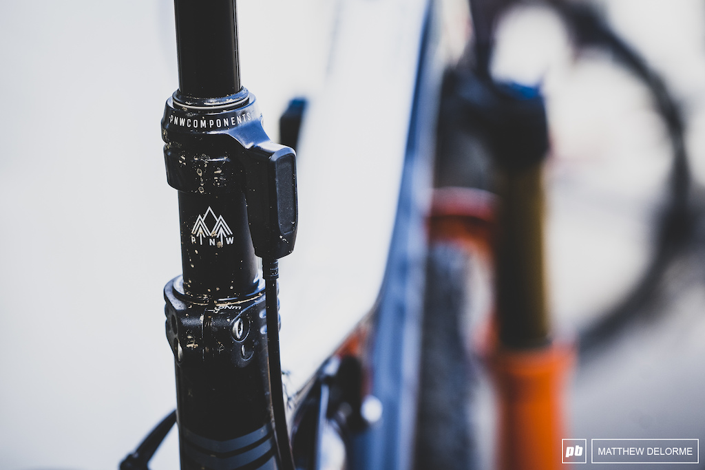 An early PNW components dropper for dealing with MSA's technical descents.