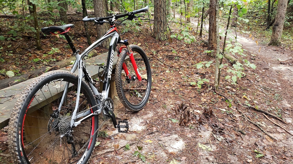 Shot of my bike on the trail