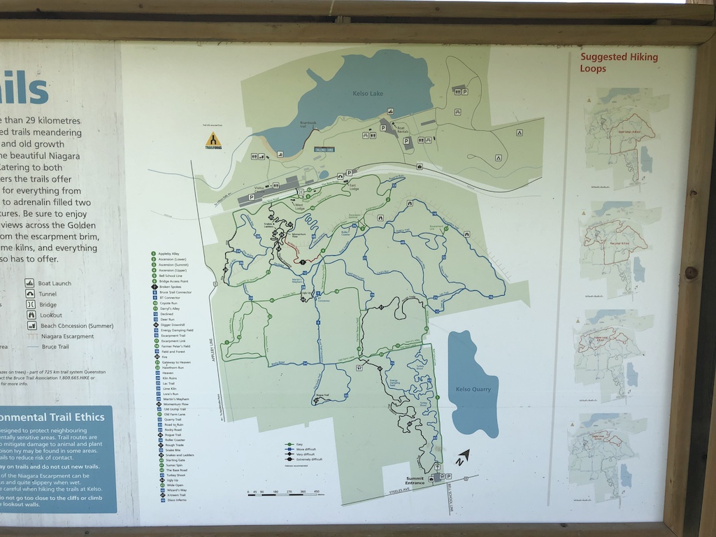 Kelso Trail Map