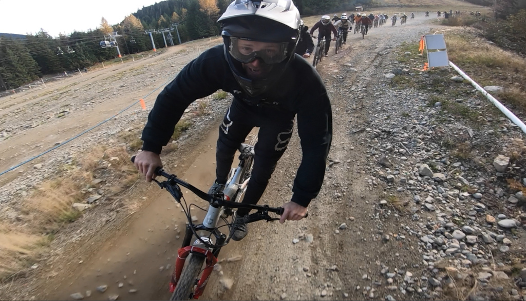 pov from the last day of whistler bike park 2019 huge train on the last day was mint!!!!!!! pod I material I reckon!!!!!!!!