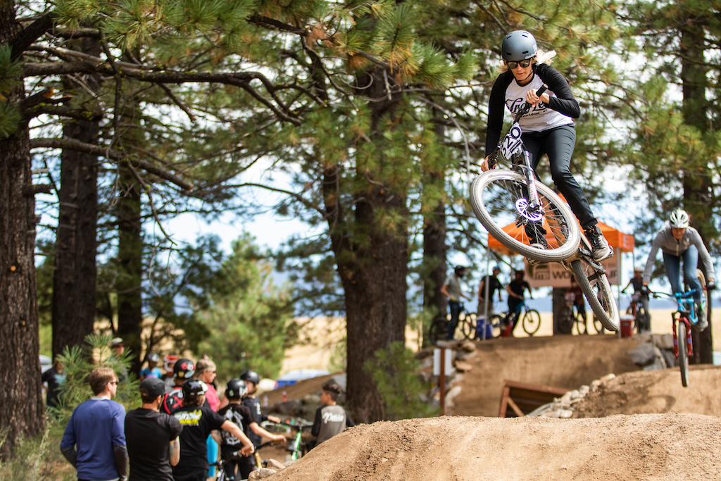 This photograph is only for the use of Truckee Bike Park, the FMB and other Little Big Bike Festival related media. All other 3rd party distriution must consult the photographer, Josh Woodward, before use.
