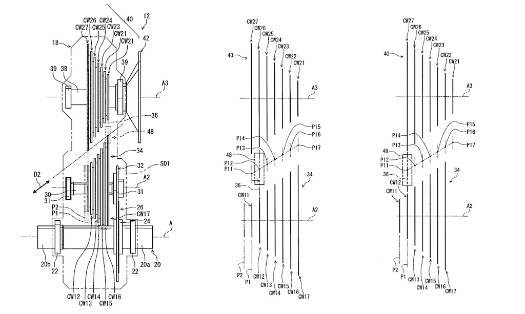 Shimano gearbox patent application