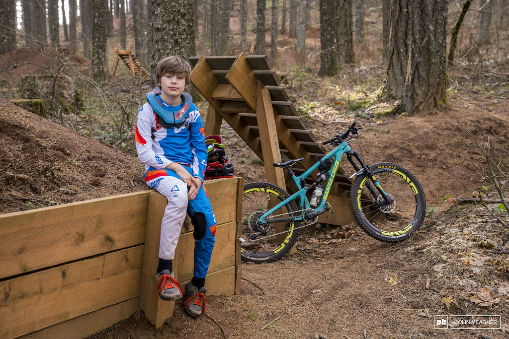 Oliver with the Least DBX 3.5 Junior Fuel Neck Brace