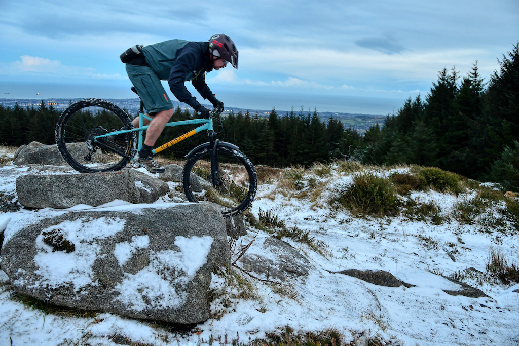 Snow, ice, cold, perfect conditions for a hardtail