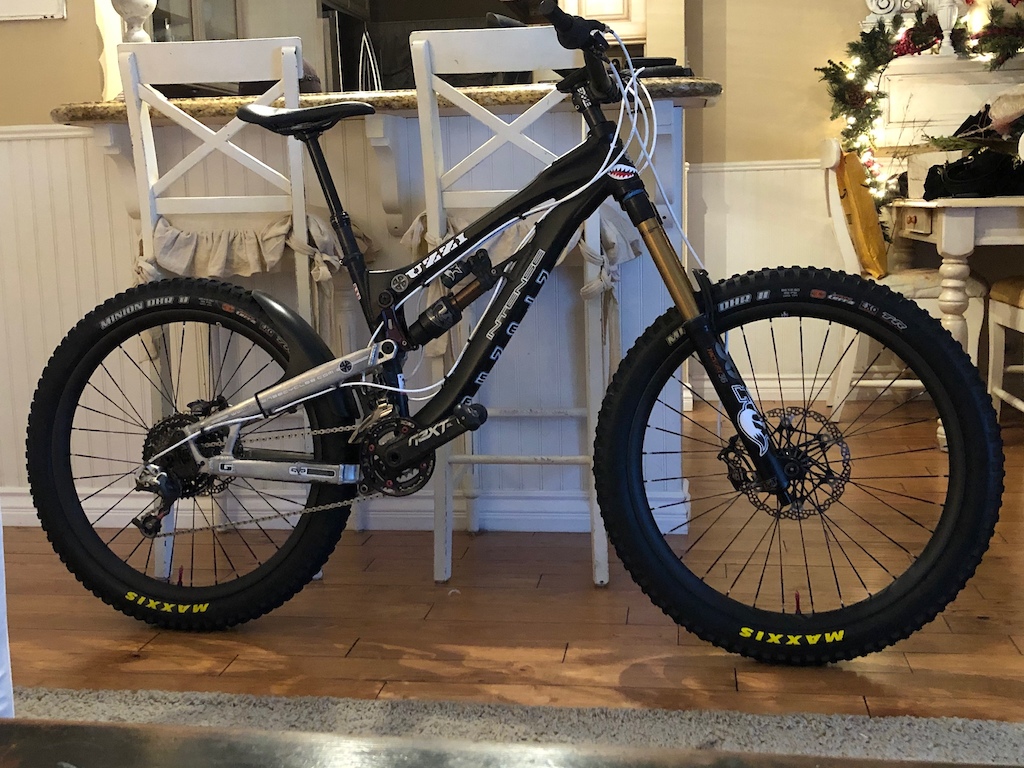 28.55lbs with new wheels! Not too bad for 180mm f&r with 2.8’s