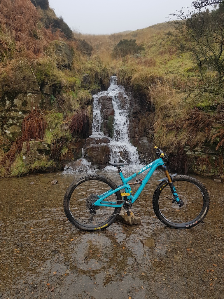 Yeti during a local ride in the Rhondda