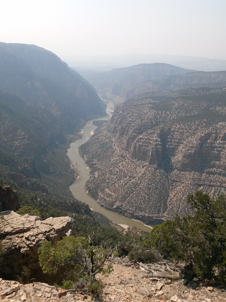 From the end of the trail, overlooking the Green River downstream