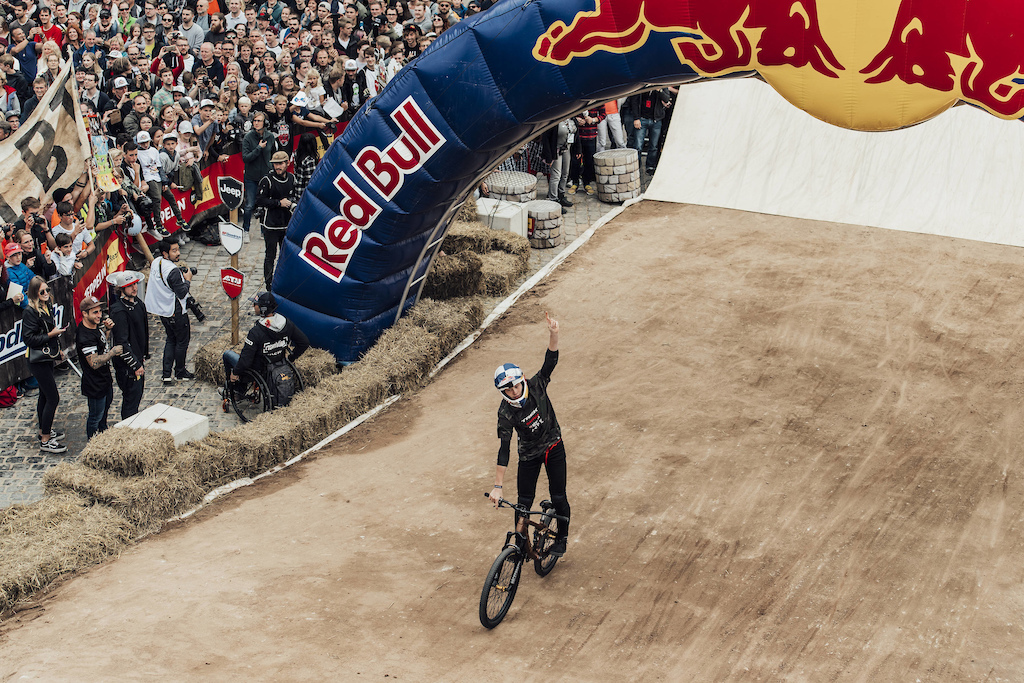 Emil Johansson of the Sweden performs during the finals of the Red Bull District Ride 2017 in Nuremberg, Germany on September 2nd, 2017 // Bartek Wolinski/Red Bull Content Pool // AP-1T3YA55RD1W11 // Usage for editorial use only //