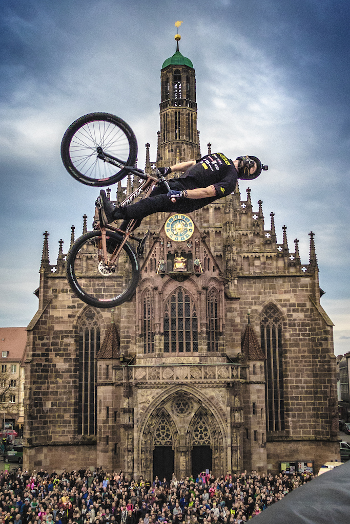 Nicholi Rogatkin of the United States performs during the finals of the Red Bull District Ride 2017 in Nuremberg, Germany on September 2nd, 2017 // Flo Hagena / Red Bull Content Pool // AP-1T3YB4SPW1W11 // Usage for editorial use only //