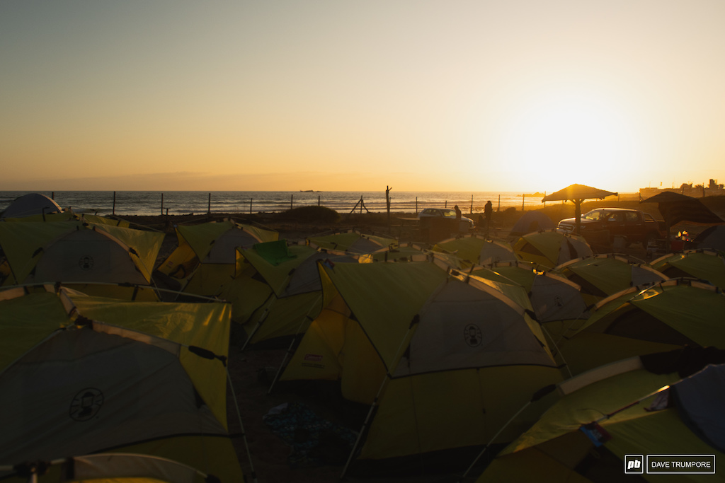 Rooms with an ocean view at the final campsite