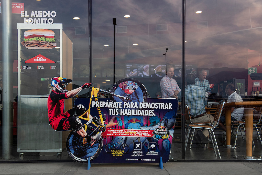 Red Bull Valparaiso Cerro Abajo communication at the gas station. Shot by Jan Kasl.