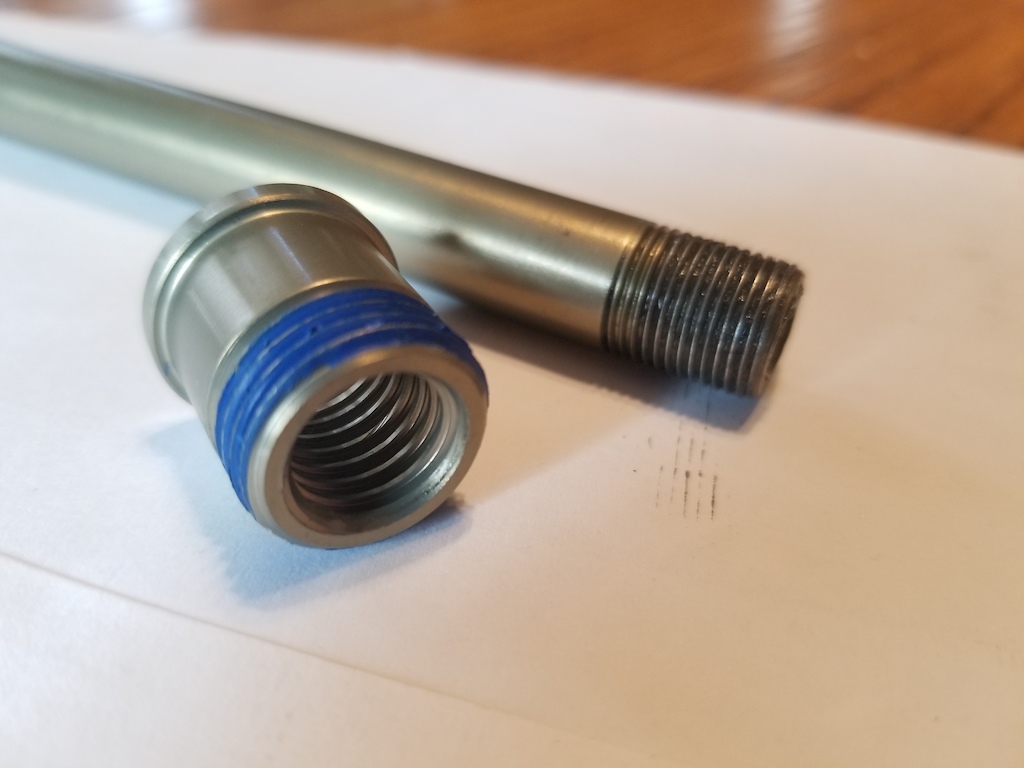 Replacement dropout, thread pitch isn't even close to matching the threading in the original through axle.
Orbea, how hard is it to satisfy your customers?