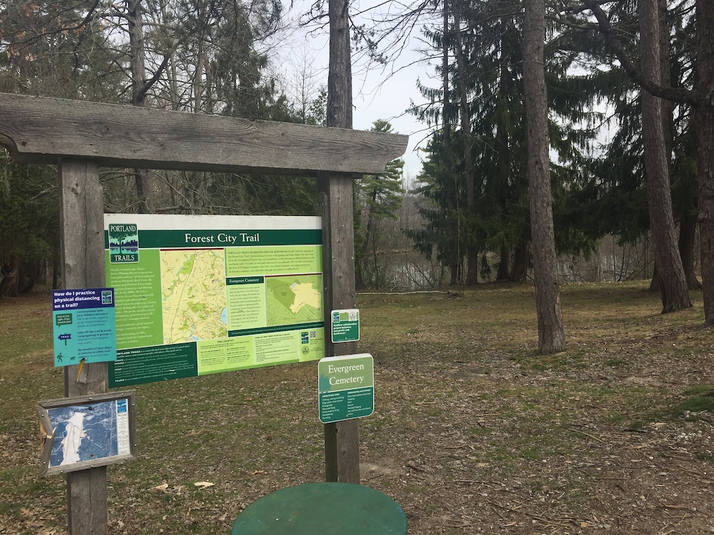 Trailhead at parking