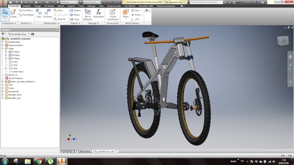 New project I'm working on: Folding city bike
Sill in development phase, some components missing