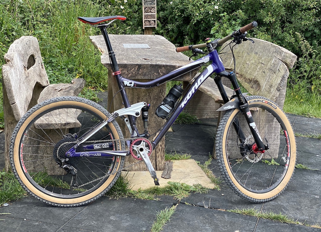 Latest upgrades to the Kona Abra Cadabra - Rock Shox Pike Solo Air RCT3 (27.5), XT M8000 1x11, XT Cranks, RaceFace 34t Narrow Wide ring, SunRace 11-46 cassette and Onza Ibex and Canis skinwalls