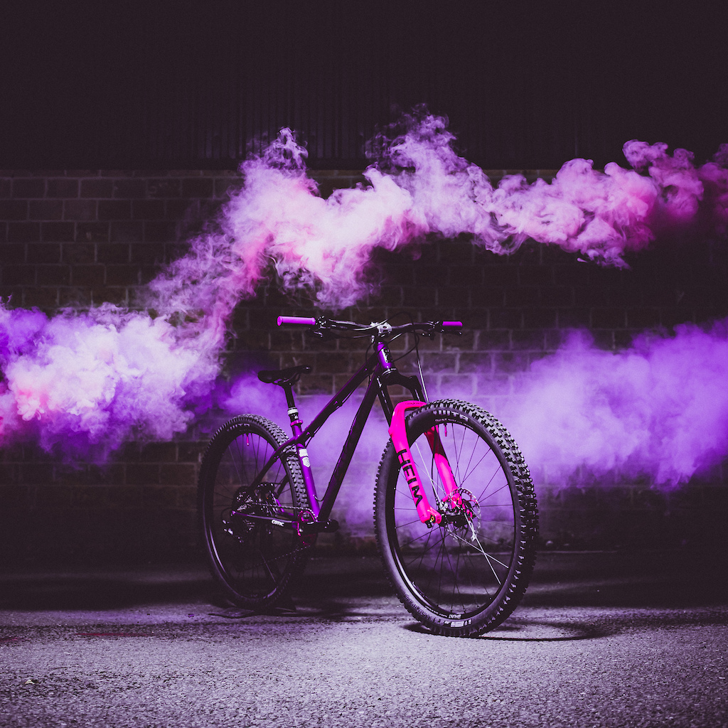 Sam The Demo Man's Pink and Purple Cotic SolarisMAX by cotic-bikes