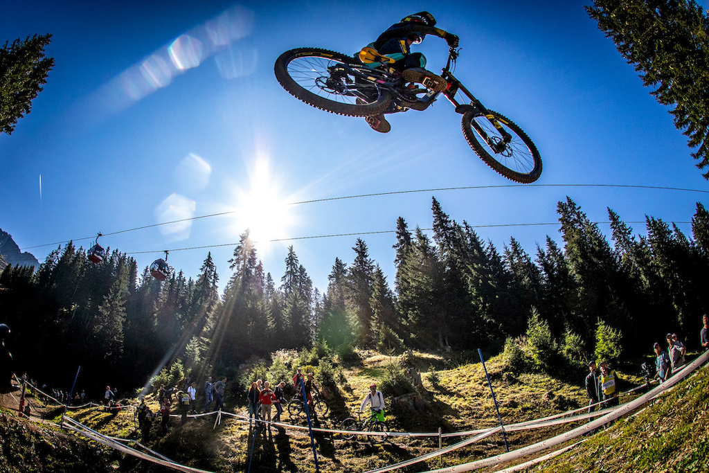 During the 2018 UCI MTB World Championships, Lenzerheide, Switzerland.