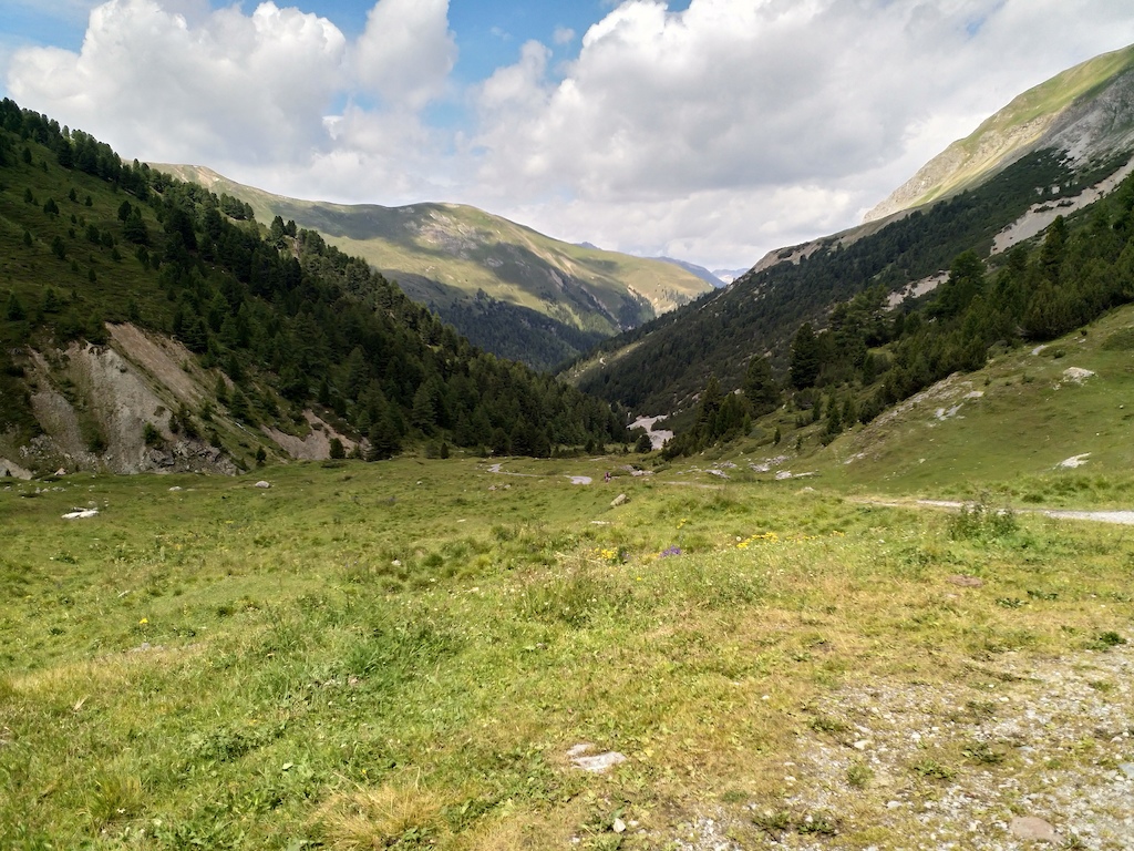 Alp Chaschauna, view down the valley