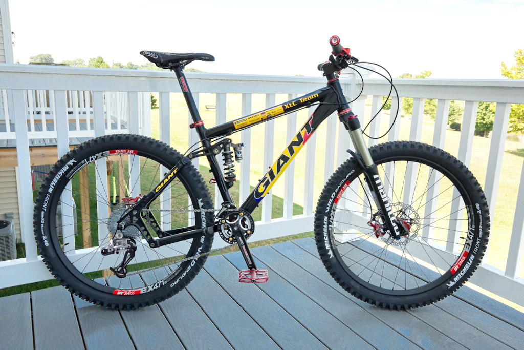 i'm old school. bought the frame in 2003, but this is my current setup. who would spend for the upgrades on this frame? me! and 26 is not dead!