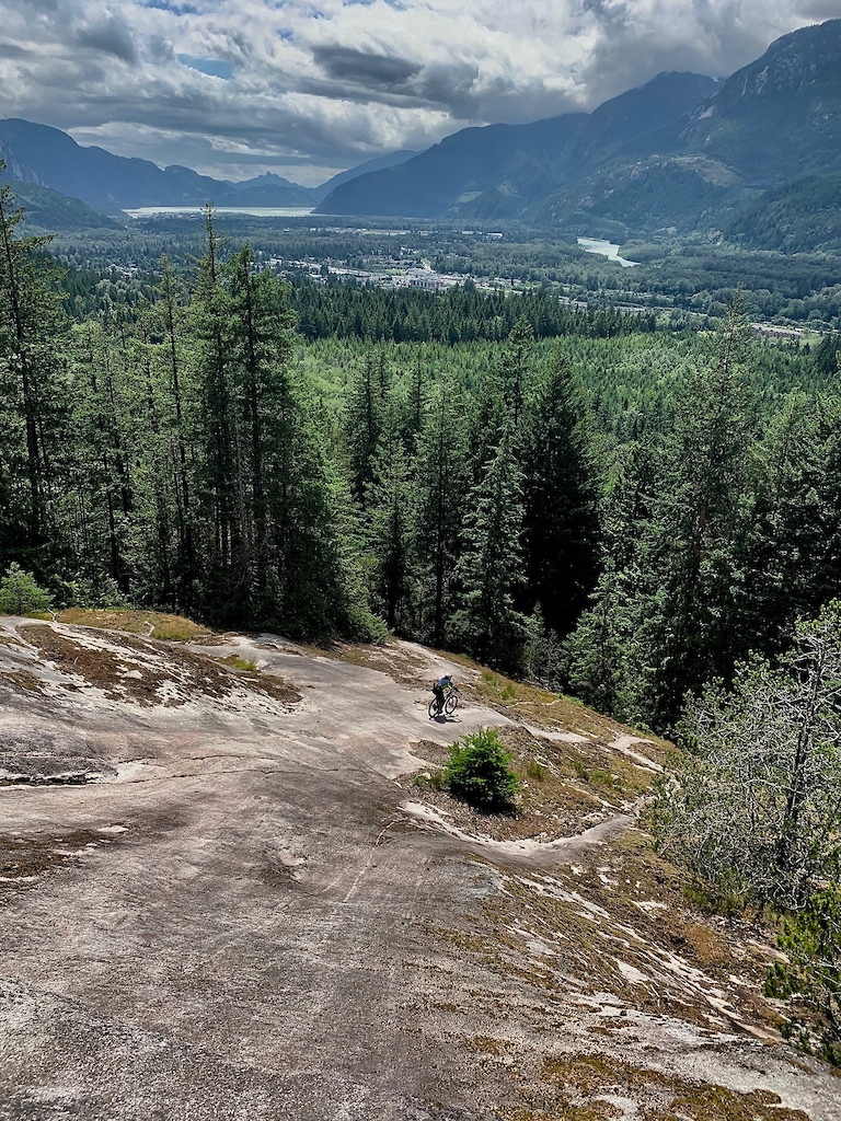 After days of rain we finally had some good conditions to tackle some classic Squamish slabs.