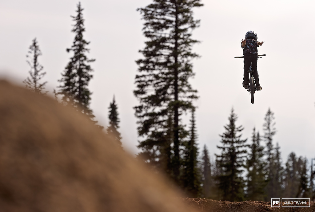 Grom riding at Big White