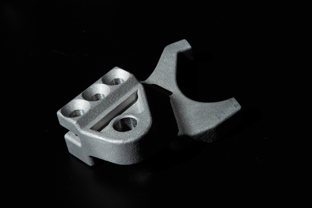 RUNI left rear dropout prototype. 3D printed by TROVUSTech