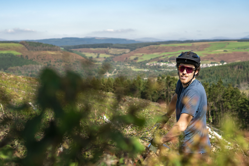 Leigh Johnson Riding the G T Trail at Afan Masts.