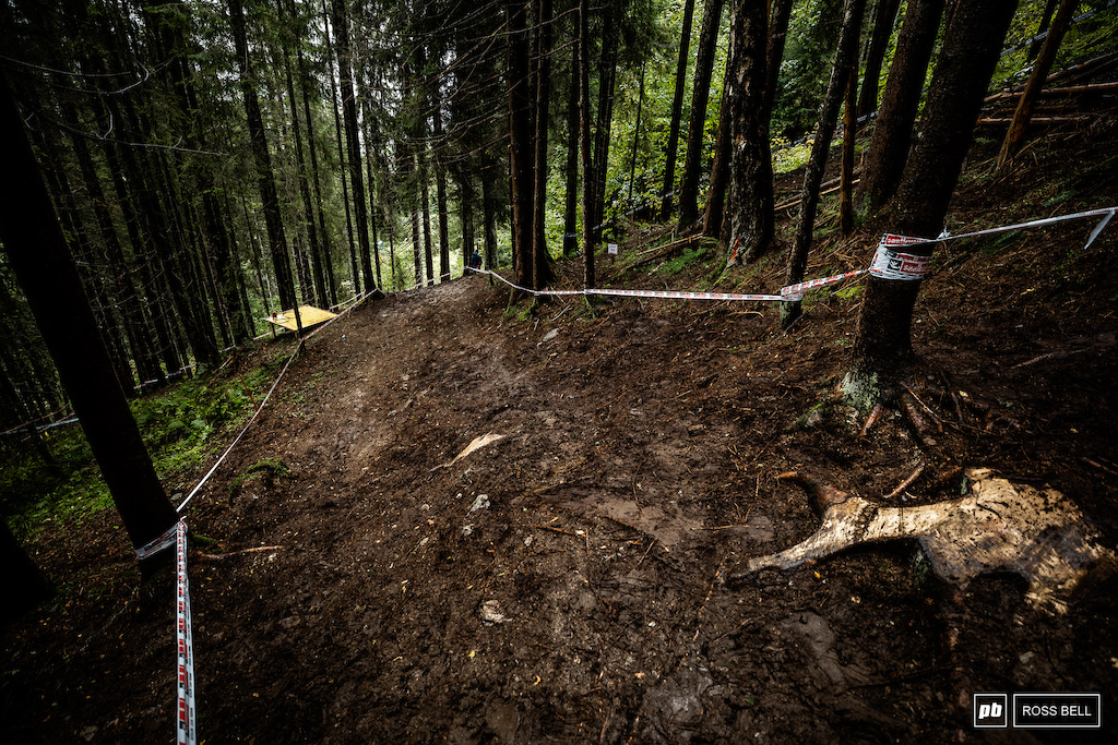 They've taped it wide which should give riders plenty of line options over the weekend.