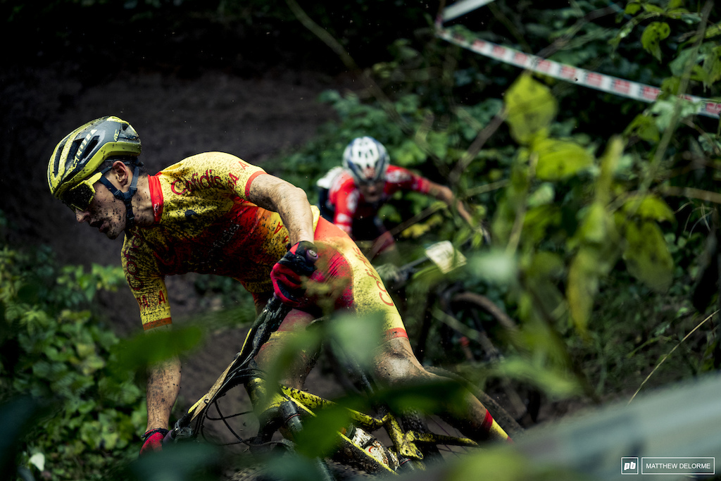 Racing got underway today with a sloppy team relay then the E MTB worlds.