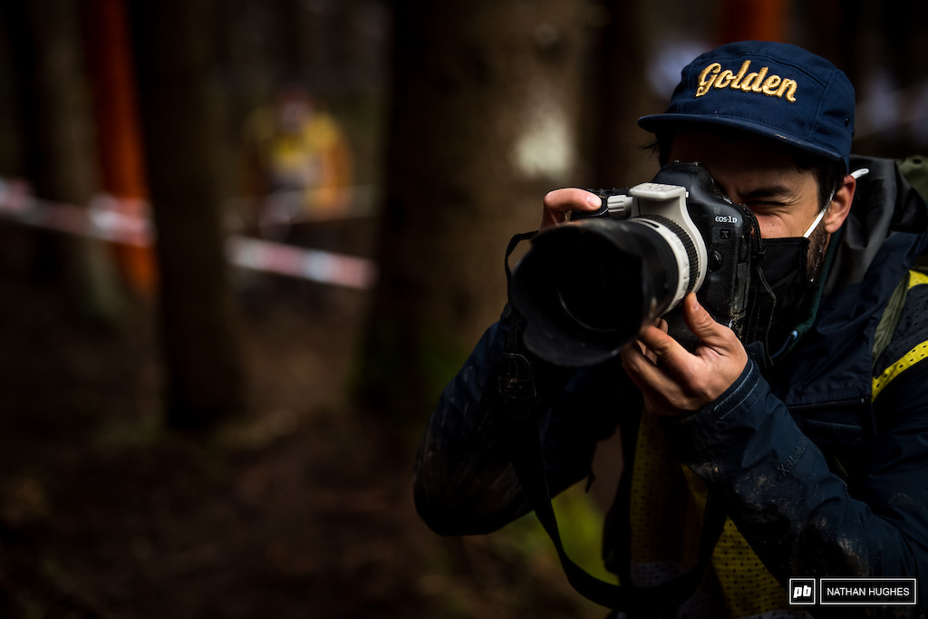Plenty of 'golden' moments in Leogang this time around. Andy Vathis capturing the carnage-based nugs.