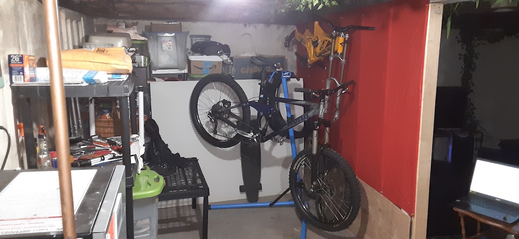 current ride (kona) - thanks Mark! and current project bike (santa cruz)