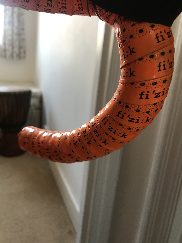Bar tape close up