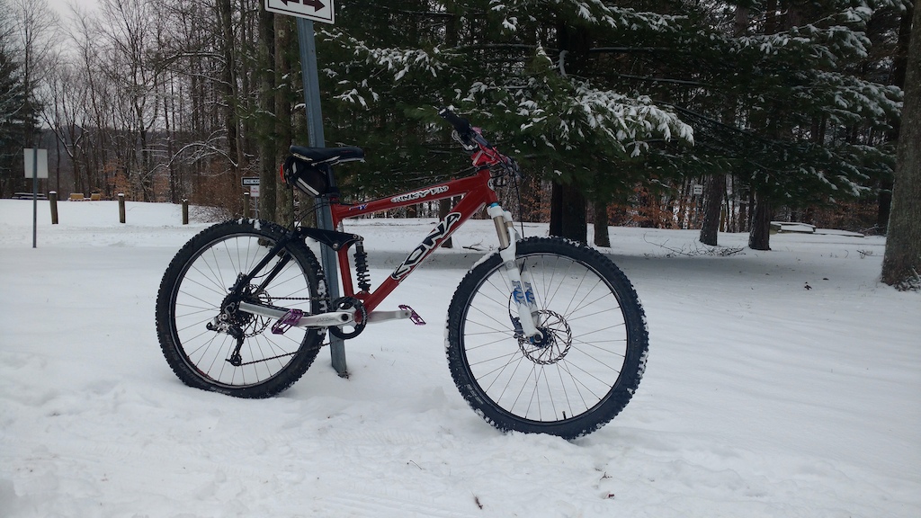 snowy ride at Tuscazoar trails 1/31