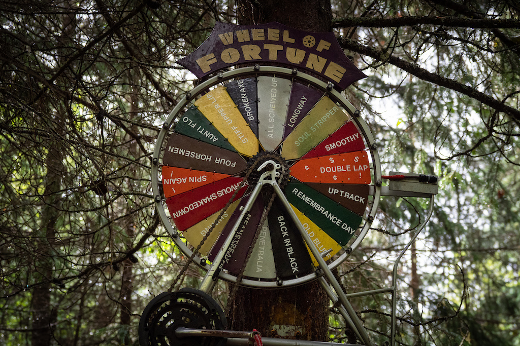 Not sure what to ride in Smithers? Pull the wheel of fortune and there's your decision made!
