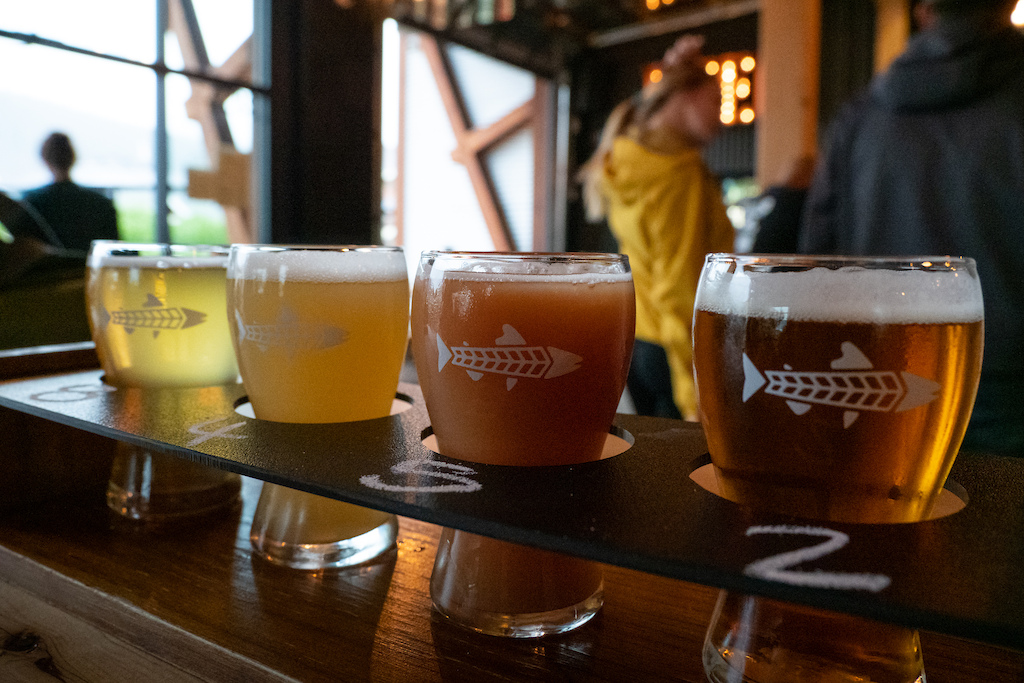Smithers Brewing like their experimental and seasonal brews as seen in the diversity of their flight.