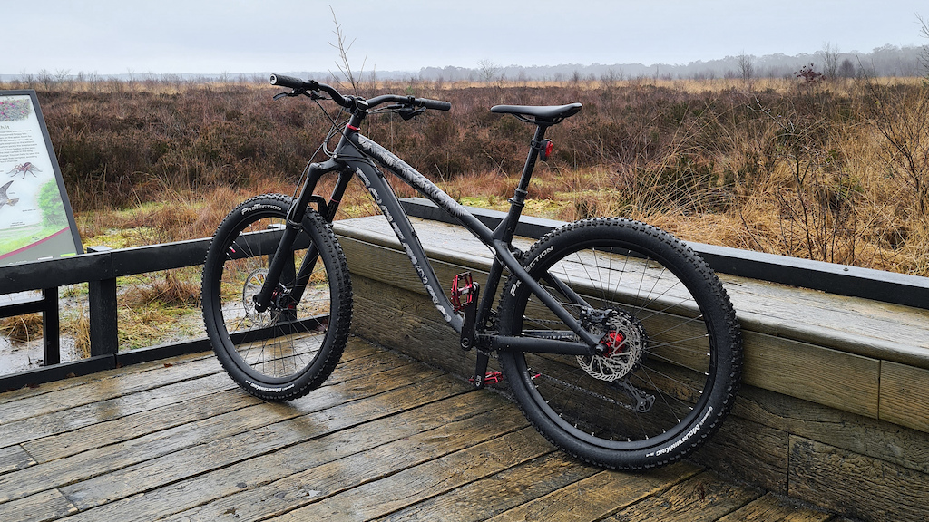 2020 Hornet build complete. Had to change the original 20mm bars for some 38mm Nukeproof ones