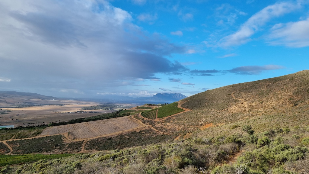 Table mountain from up high on the Red trail