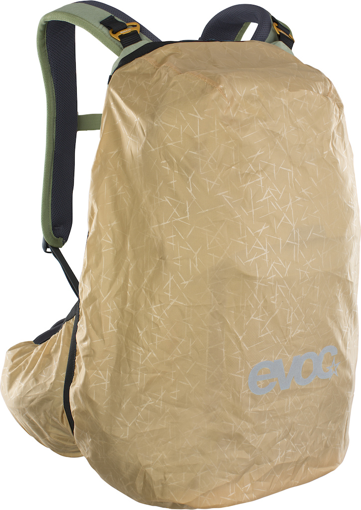 Evoc Trail Pro 16l protective backpack, Light Olive