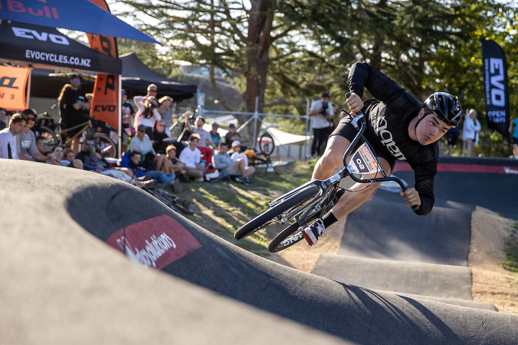 Jayden Fleming at the Red Bull UCI Pump Track Qualifier in Cambridge New Zealand on March 20 2021