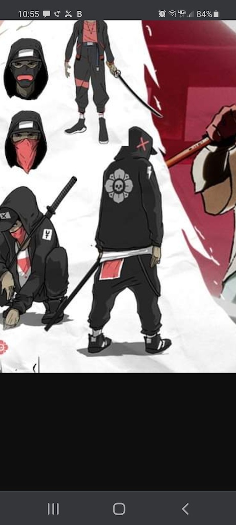 YT marketing image.  Skulls, violence.
