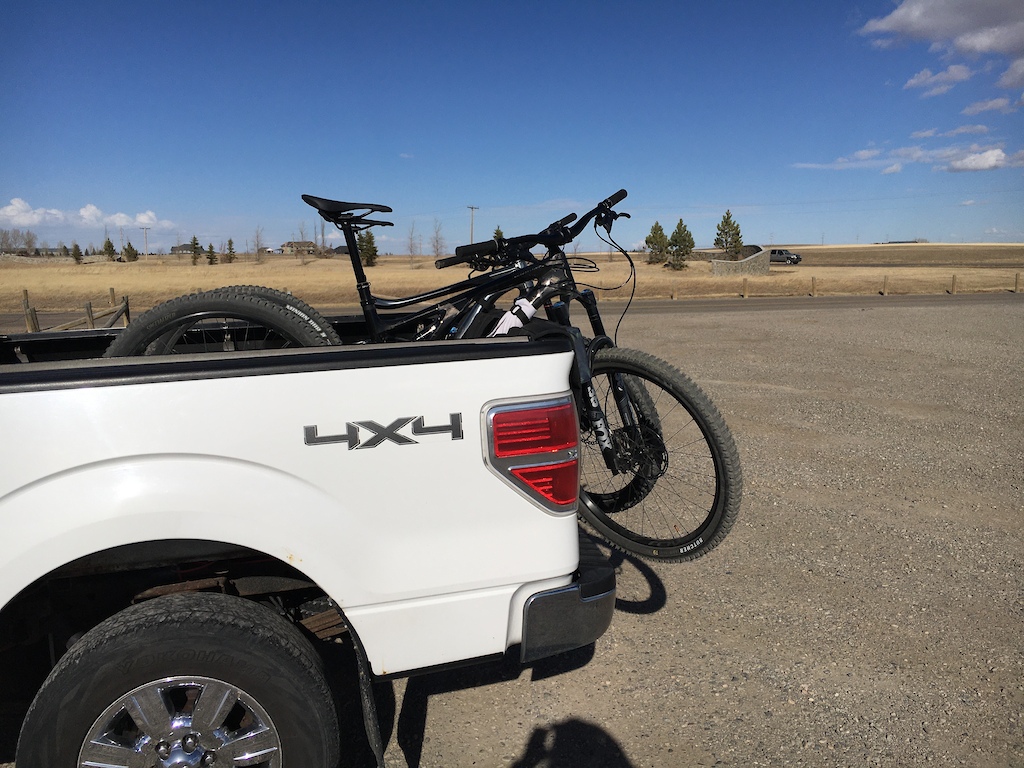 Headed home after a day of spring riding in Lethbridge